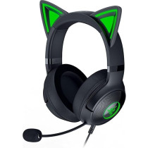 Razer Kraken Kitty V2 USB Wired RGB Headset: Chroma Kitty Ears - Stream Reactive Lighting - HyperClear Cardioid Mic