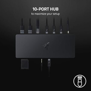  Thunderbolt 4 Dock: 10 Ports in 1 - Dual 4K or Single 8K Video Output - USB A and C Hub, 2.5 GbE Thunderbolt 3, Mac, and PC Compatible