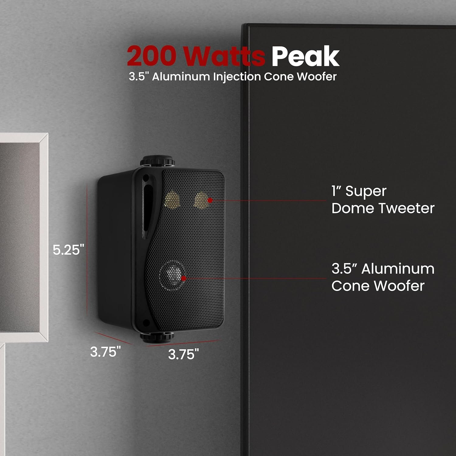 Pyle 3-way Mini Box Speaker System