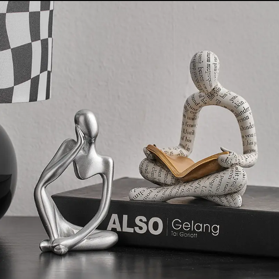 Creative Office Tabletop Decoration Accessories Resin Crafts Desktop Decoration Abstract People Sculptures for Office