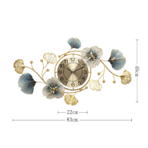 NISEVEN High Quality Metal Wall Clocks for Home Living Room Luxury Wall Clock Home Decor 3D Arts Hanging Clock Decoration