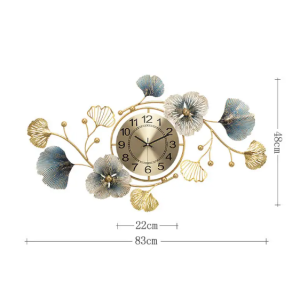 NISEVEN High Quality Metal Wall Clocks for Home Living Room Luxury Wall Clock Home Decor 3D Arts Hanging Clock Decoration