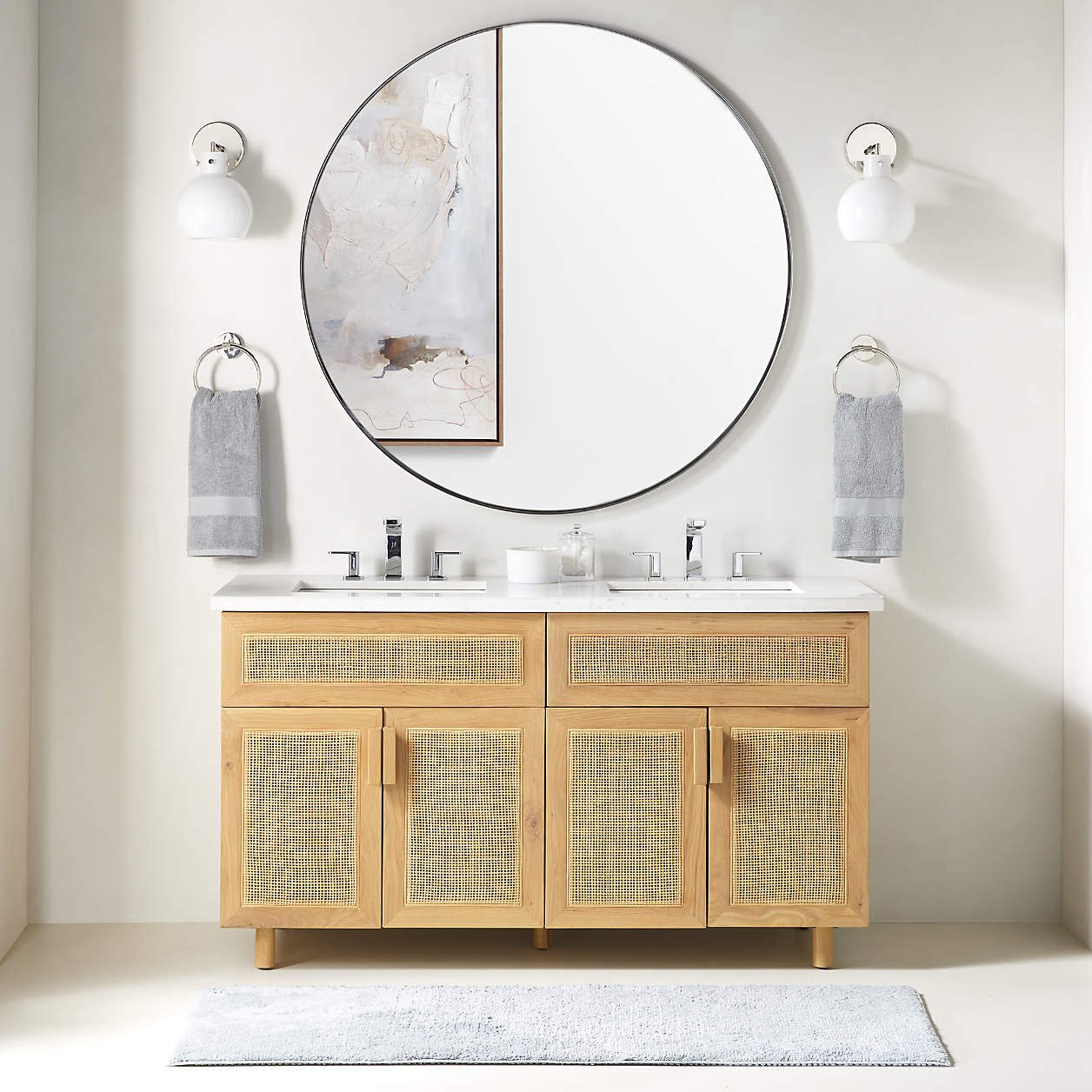 Kohler ® Parallel ® Widespread Chrome Bathroom Sink Faucet and Handles