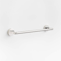 Modern Fluted Polished Chrome Bath Towel Bar 18"