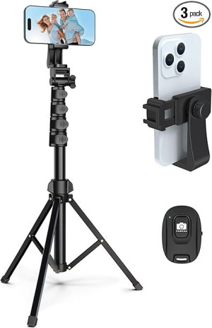 64” Tripod for Cell Phone & Camera
