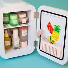 Skincare mini fridge
