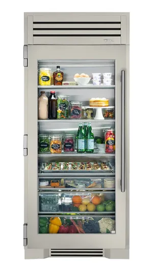 Transparent door fridge