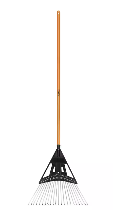 47 in. L Wood Handle Leaf Rake