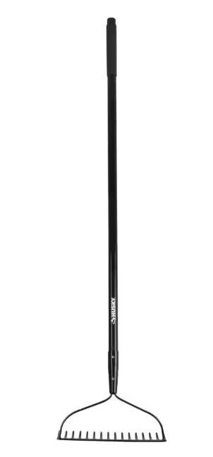 57 in. L GARDEN BOW RAKE LONG FIBERGLASS HANDLE WITH GRIP