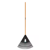 47 in. L Wood Handle 24 in. Poly Leaf Rake