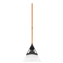 47 in. L Wood Handle Leaf Rake