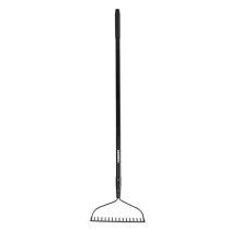 57 in. L GARDEN BOW RAKE LONG FIBERGLASS HANDLE WITH GRIP