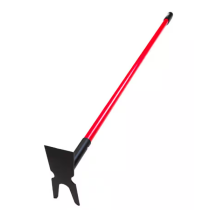 58 in. 2-Prong Weeding Hoe with Fiberglass Handle
