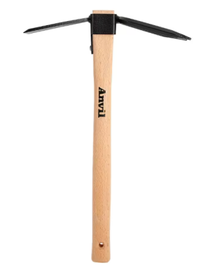 14 in. Wood Handle Digging Hoe/Cultivator Combo
