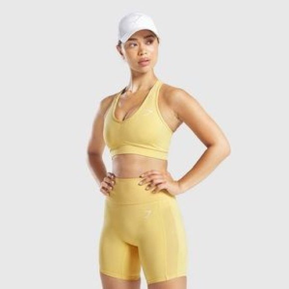 ADDIDAS YELLOW SPORTS BRA