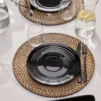 Mikasa black plitki tanjir