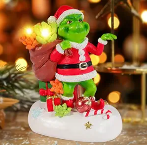 Christmas Table Decoration - Green Monster