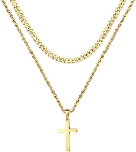 Cross Necklace for Men Chain