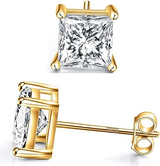 Golden Earrings With Dimonds