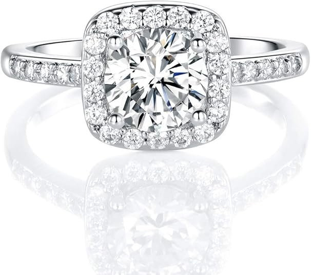 White Gold Plated Cubic Zirconia