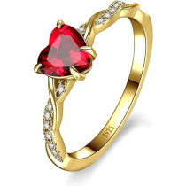 Golden Ruby Ring