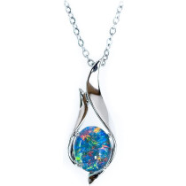 Genuine Australian Opal Pendant 