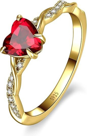 Golden Ruby Ring