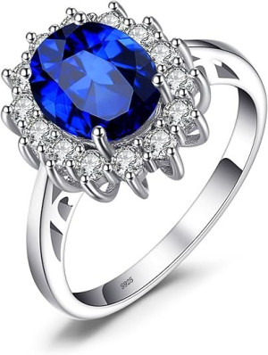 Platinum Ring With Saphire