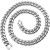 Stainless Steel Silver Cuban Chain Necklace