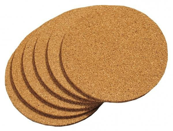 Garn. podmetača za čaše Querco fi 10cm 4/1 bež/braon ZicZac