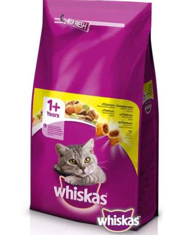 WHISKAS Briketi za mačke Piletina, 1+ godina