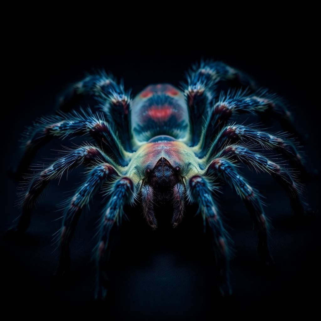 Chilobrachys fimbriatus, pauk, mužjak, adult,