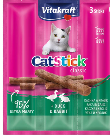 VITAKRAFT Poslastica za mačke StickMini s pačetinom