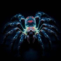 Chilobrachys fimbriatus, pauk, mužjak, adult,