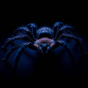 Linothele sericata, pauk, adult, ženka