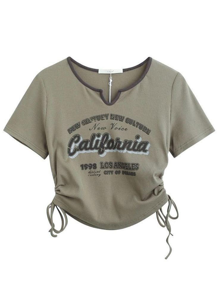 Crop top- American retro