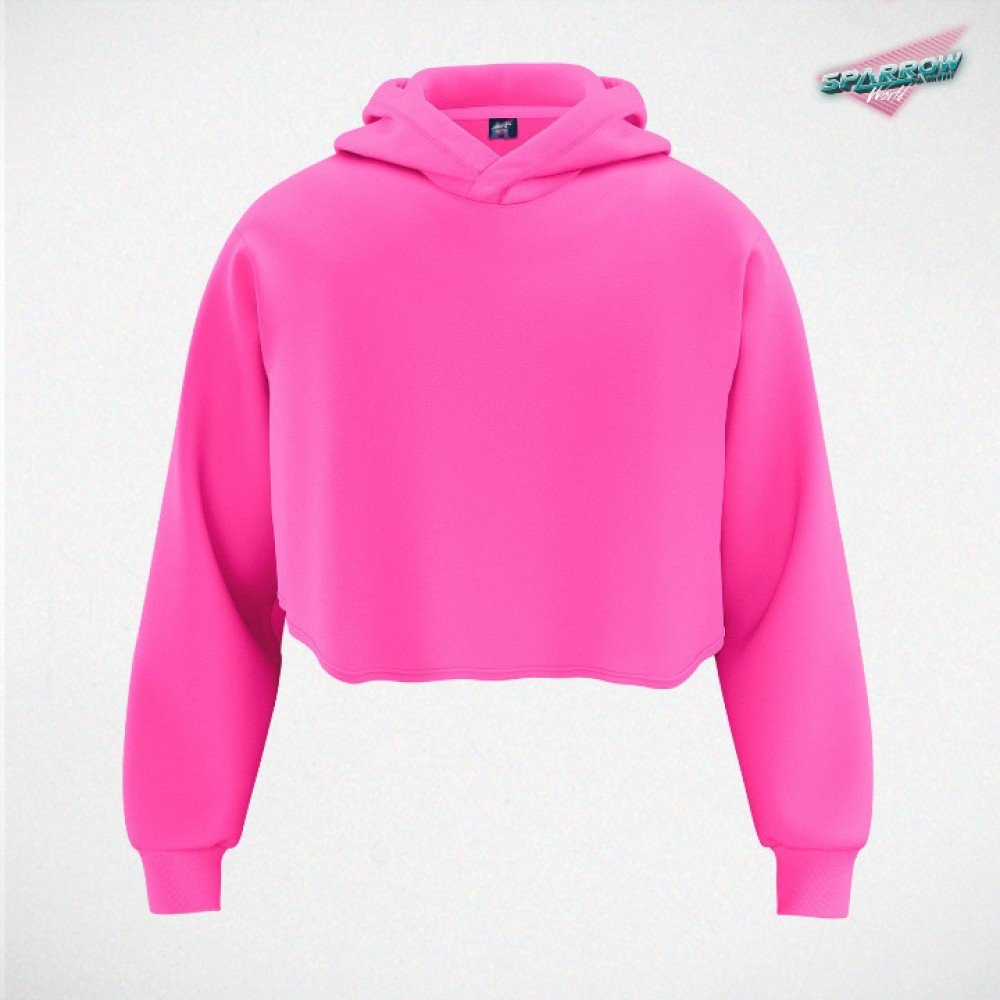 Crop Top duks -kapuljača