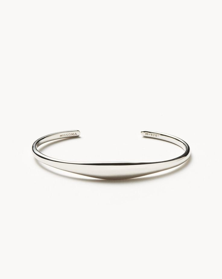 "wavy" organski oblikovana bangle narukvica 
