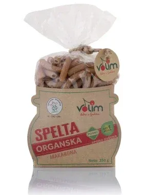 Testenina spelta makarona (organski proizvod) 250 g Volim