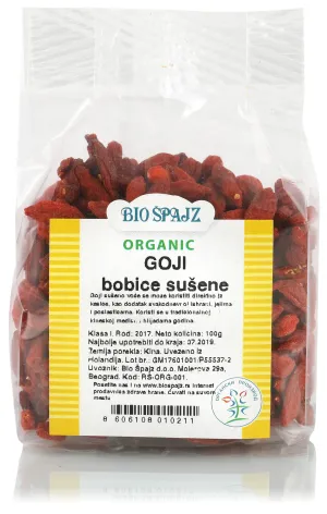 Sušene godži bobice (organski proizvod) 100 g Bio Špajz