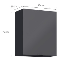 Loft II G60 viseci element 1vrata 60x32x72 Grafit siva