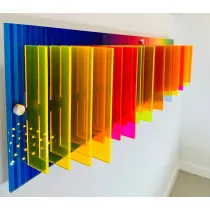 Zidna umetnička dekoracija "Spektar u pokretu"