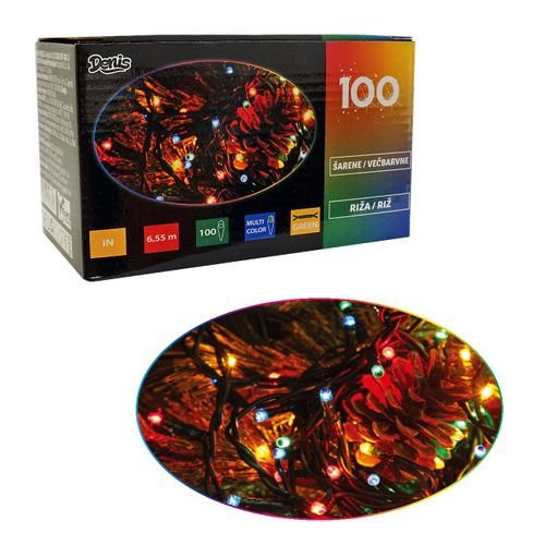 100 LED Lampice Šarene