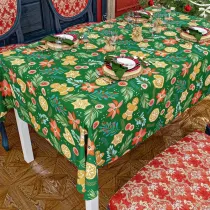 Novogodišnji stolnjak – Zeleni – Ukrašen – 150x220 cm