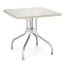 Beli sto aluminijumski 120x100