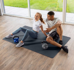 Yoga Pilates podloga -Core Balance, crna