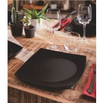 LUMINARC Quadrato tanjir plitki Noir 24 cm