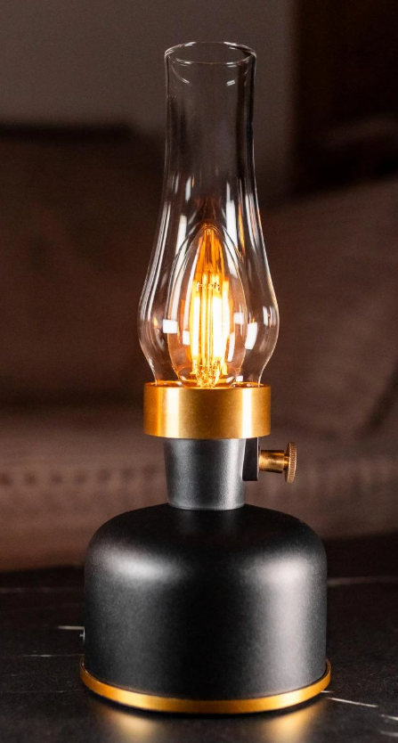 Stona lampa Olia crna LED