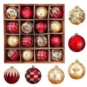 Set kugli „Crveno-zlatni san“ (12 kom)