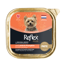 Reflex Plus pašteta janjetina i bundeva za odrasle pse mini i malih rasa 